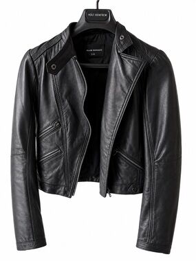 Vintage Club Monaco Leather Biker Jacket